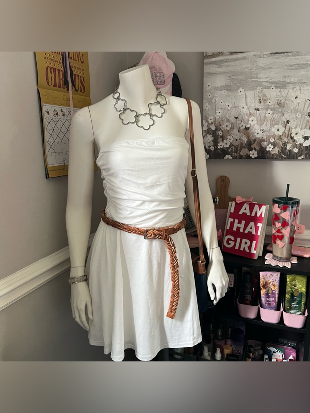 Ofeefan White Strapless Dress NWT – Medium